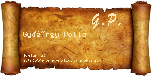 György Polla névjegykártya